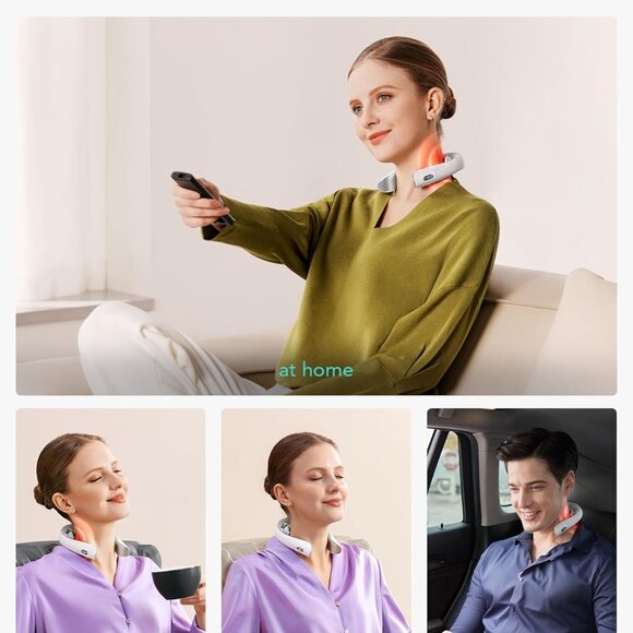 SKG Neck Massager with Heat Electric Red Light Pulse Vibration K5-3PRO - Picture 7 of 9